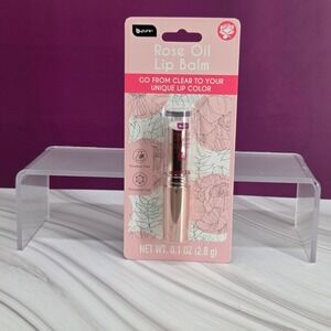 B Pure Rose Oil Lip Balm Women 0 1oz pH Color Changing Tinted Hydrating Floral